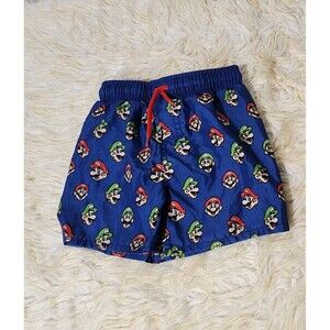 Mario Swim Shorts for Boy Swim Trunks  Size 6